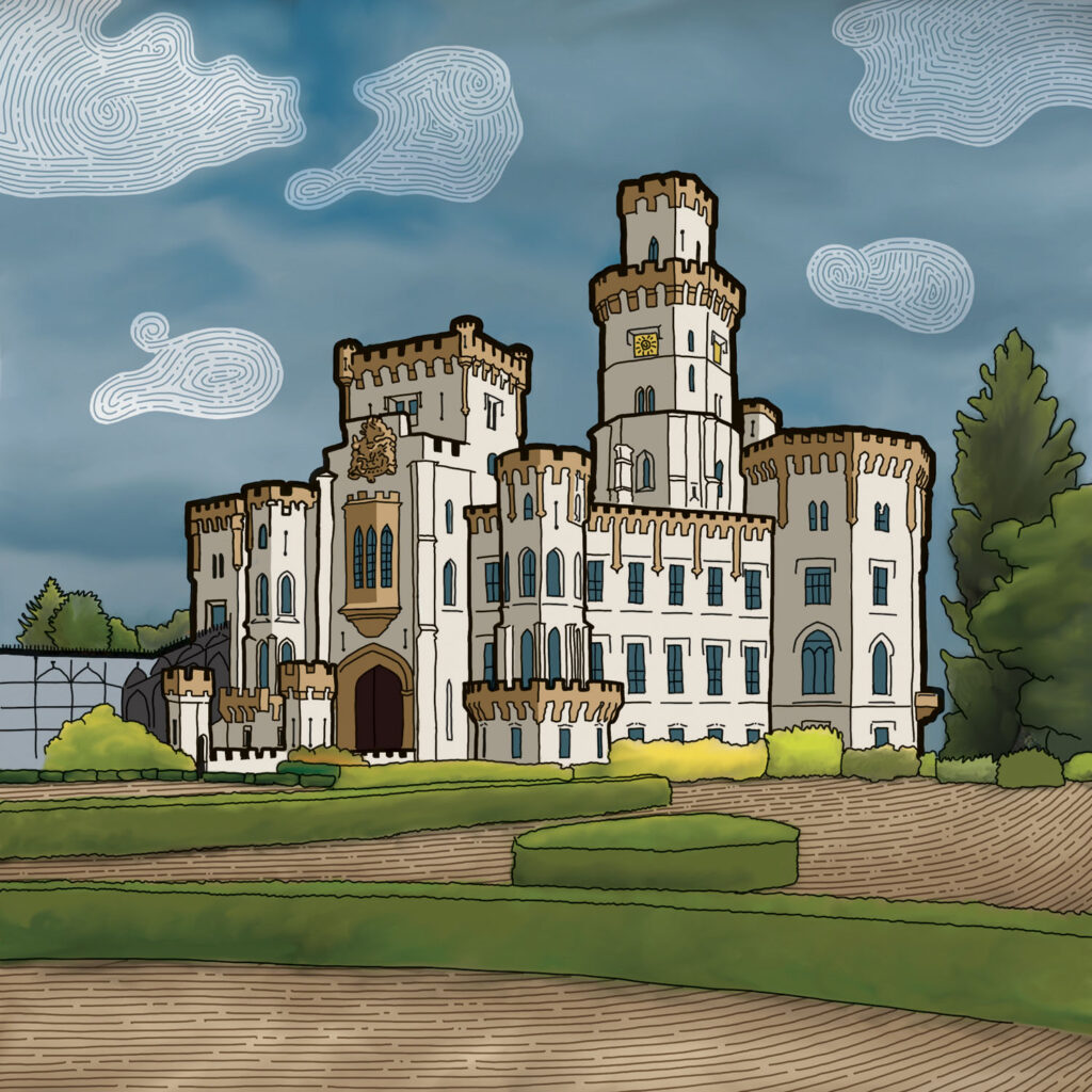 Ilustrace zámku Hluboká