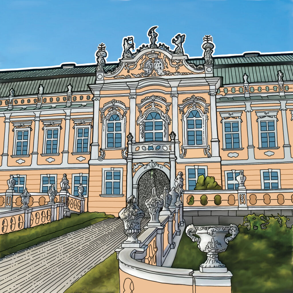 Ilustrace zámku Nové hrady