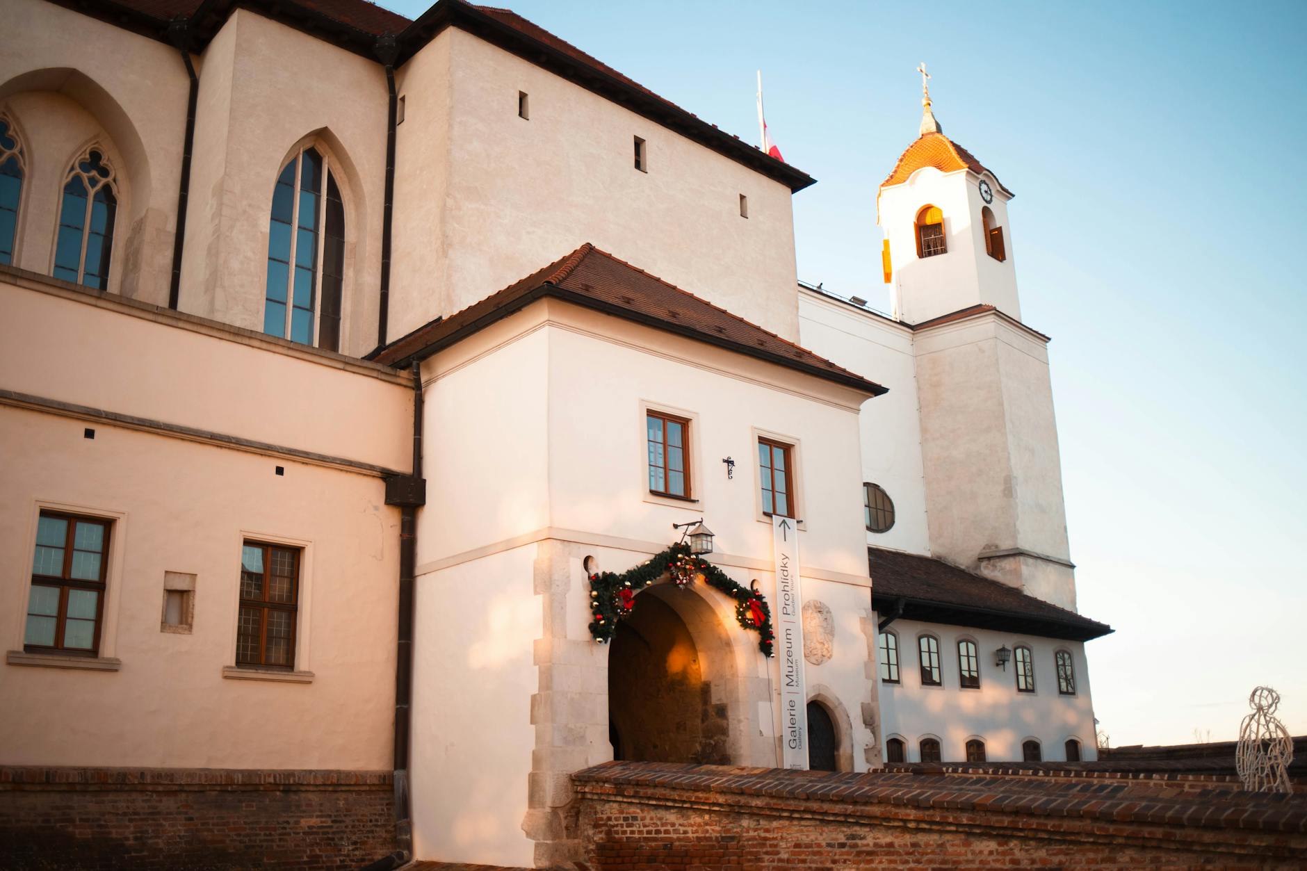 spilberk castle in brno captured at sunset