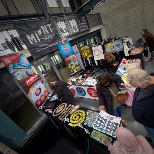 Stánek s Pexoesa na Mint marketu v Brně.